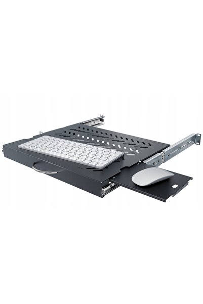 Stalflex Sertar reglabil pentru tastatură și mouse RSR-F2-19-1U-350B-KM