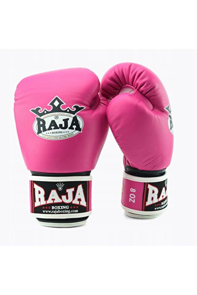 NO BRAND Mănuși de box RAJA BOXING Single Standard din piele naturală, roz, 8 oz