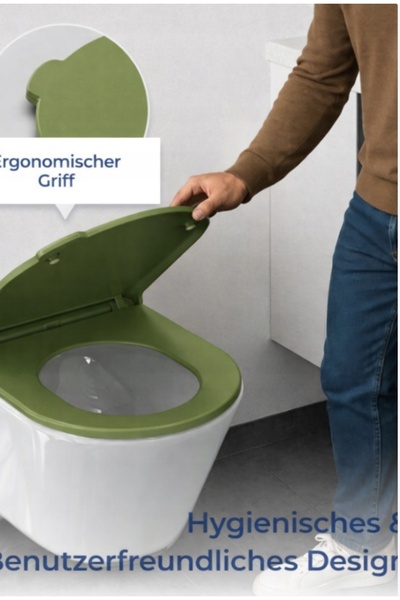 NO BRAND Masă de scaun de culoare verde, cu mânere.