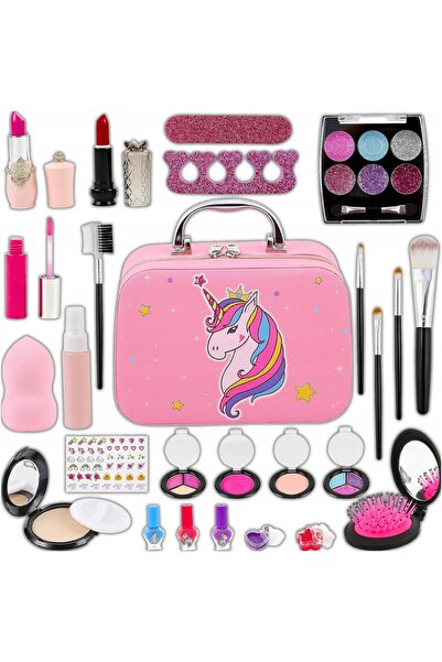 NO BRAND Geantă cosmetică, Set de machiaj XXL, Cadou SPA, Unicorn