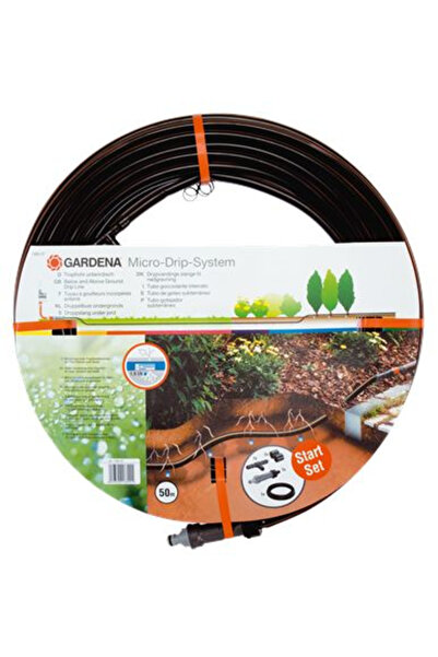 Gardena Furtun de pulverizare LINEA pentru grădină 1,6l/h 50m + Accesorii Negru