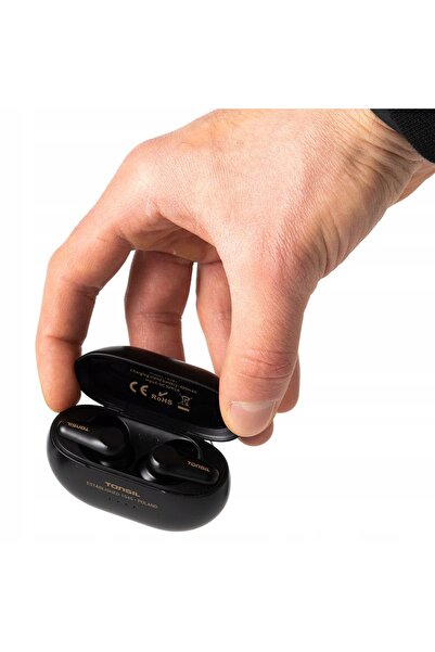 NO BRAND Tonsil T65BT Negru Căști Bluetooth cu ANC IPX5 True Wireless