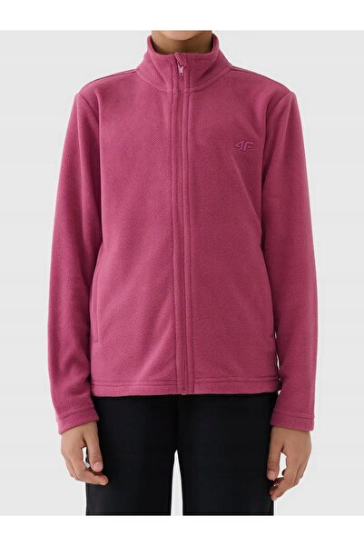 4F Hanorac din fleece polar fleece polar pentru fete 4FJWAW25TFLEF346 mov