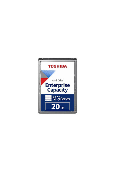 Toshiba ENTERPRISE, MG11ACA20TE, 3.5", 20TB, 1024Mb, 7200 Rpm, 7/24 Güvenlik, Data Center,