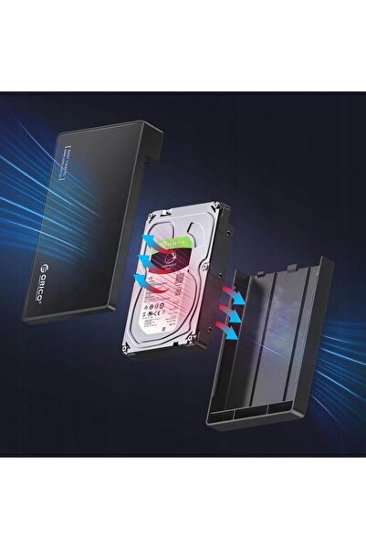 Orico Carcasă externă pentru HDD/SSD de 3.5 inch SATA USB 3.0 5GBPS - Negru