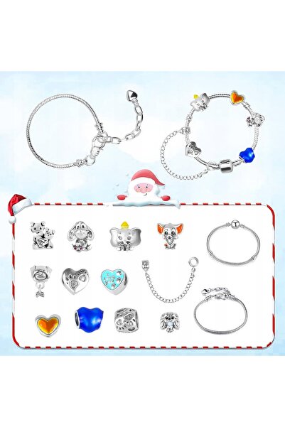 NO BRAND Calendar de Advent 2025 cu bijuterii tip charm pentru fete și femei,...