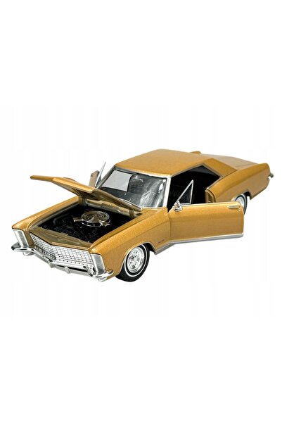 WELLY 1965 BUICK RIVIERA GRAN SPORT GOLD 1:24 MODEL NOU DIN METAL 24072