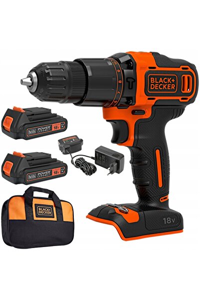 Black&Decker Black & Decker, șurubelniță cu percuție, 2 baterii Acu de 1,5 Ah...