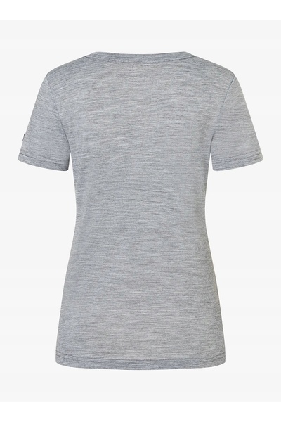 NO BRAND Tricou de damă Super. Exploring Tee - cașmir gri mel/alb L