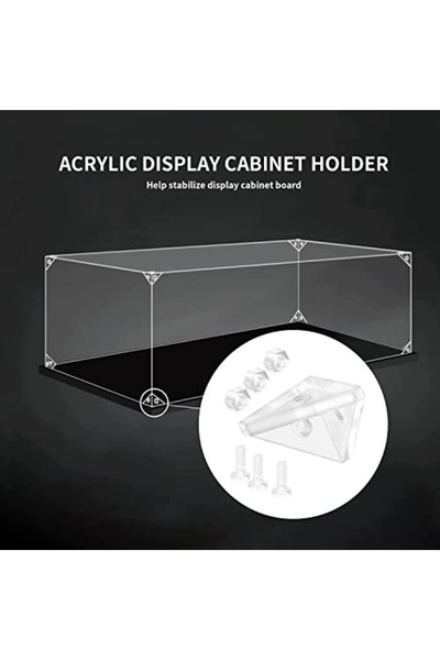 NO BRAND Protector de colț triunghiular din acril pentru cutii de bijuterii, ...