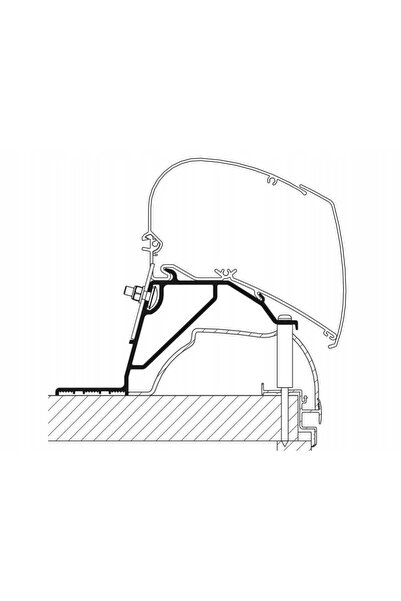 Thule Adaptor de acoperiș pentru marchiză seria 6 9 pentru rulotă