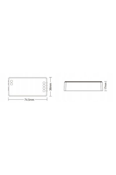 NO BRAND Controler WIFI Dimmer LED Mono 144W Bluetooth