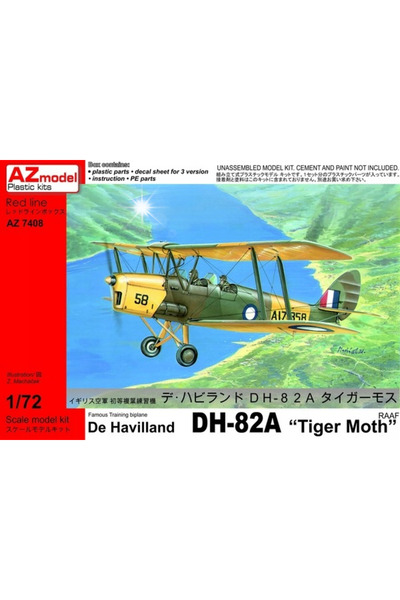 NO BRAND AZ-Model 7408 De Havilland D82A "Tiger Moth" RAAF Kit de model de as...