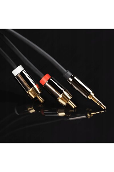 NO BRAND Cablu audio RCA, mufă 2xRCA la mini 3.5mm, stereo HD HQ, 5m
