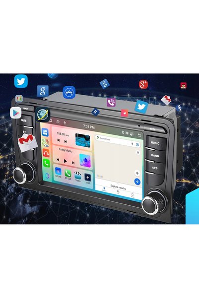 ALLNOEL RADIO AUTO pentru AUDI A3 cu Android, CarPlay, GPS, Wi-Fi, RDS și nav...