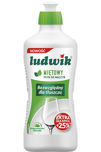 LUDWİK Detergent de vase 450ml 0.45l mentă x6