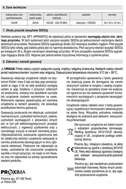 PROXIMA SB_DISPLAY centrală pentru poartă culisantă 230 V + 2 telecomenzi MIN...