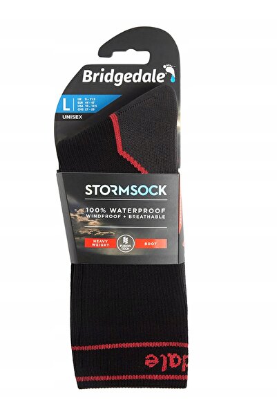 NO BRAND Șosete Bridgedale impermeabile StormSock Heavy Boot - negru/roșu 48