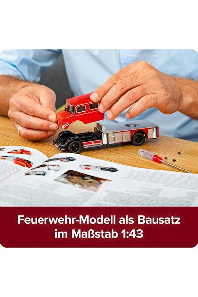 NO BRAND CALENDAR DE ADVENT POMPIERI MERCEDES BENZ L1519 1:43 + CARTE POMPIERI
