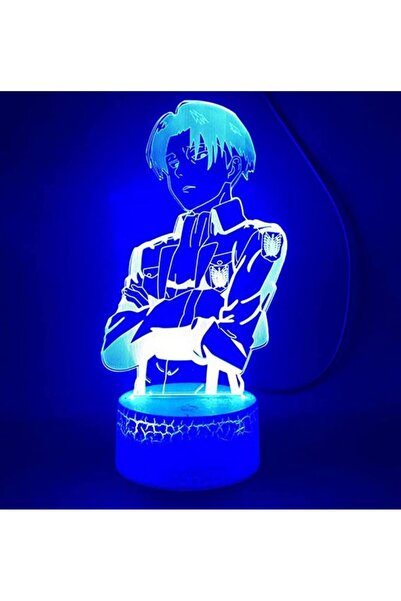 NO BRAND LAMPĂ DE NOAPTE 3D LED ATTACK ON TITAN CU CULORI + TELECOMANDĂ