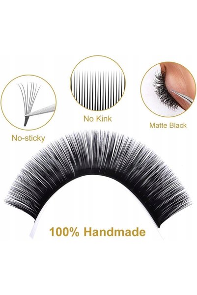 NO BRAND Extensii de gene tip evantai de 0.05mm, 8mm-14mm, gene false artific...