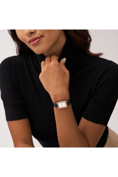 Fossil Ceas clasic de damă ES5310 RAQUEL dreptunghiular cu dată pe brățară