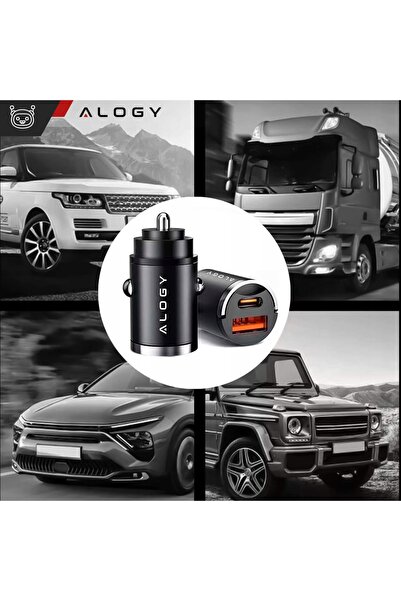 NO BRAND Încărcător auto USB QC 4.0 + USB-C Tip C PD 30W, încărcare rapidă și...
