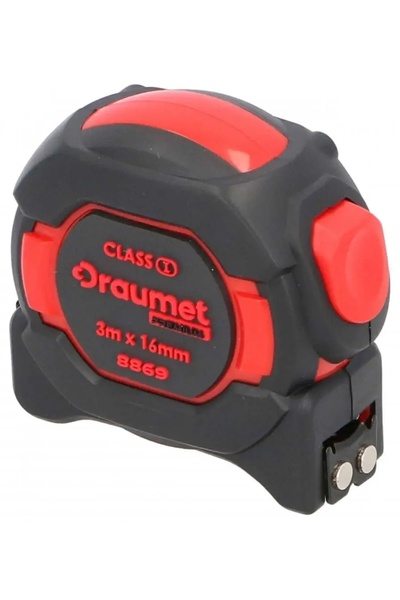 NO BRAND DRAUMET PREMIUM Ruletă de măsurat 3 m x 16 mm, clasa de precizie I, ...