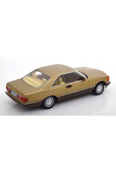 NO BRAND KK SCALE MERCEDES-BENZ 500 SEC (C126) 1985 Auriu metalizat 1:18