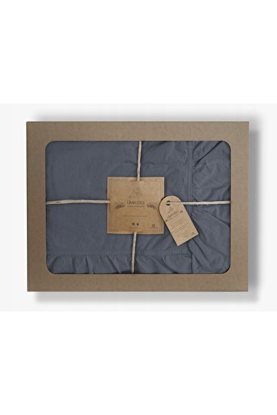 NO BRAND Set de lenjerie de pat 160x200, 100% BUMBAC CREPAT, cu volan, culoar...