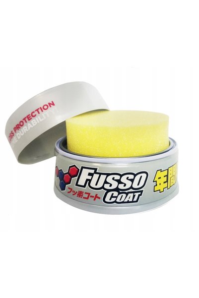 soft99 Wosk New Fusso Coat 12 Months Wax Light jasne lakiery + Mănuși