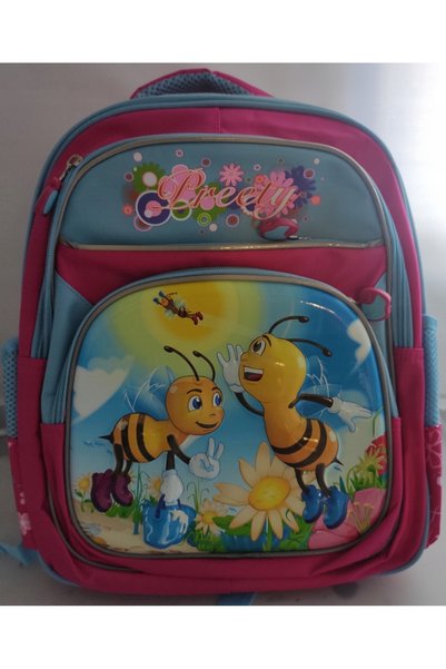 NO BRAND Rucsac școlar căptușit, cu multiple compartimente, BeeBeees
