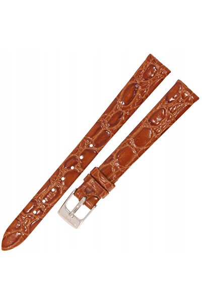 NO BRAND HORIDO 0117 - MARO MEDIU - 12mm - Curea de ceas din piele texturată