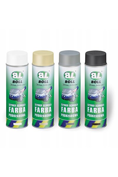 Boll 2x Vopsea grund cu uscare rapidă, spray negru 500ml