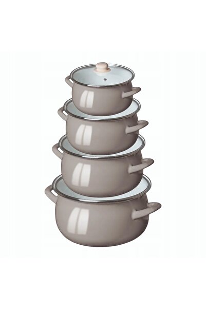 NO BRAND Set de vase emailate, compatibile cu inducția și gaz, Altom Design, ...