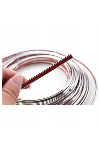 NO BRAND BANDĂ DECORATIVĂ CROMATĂ 15 MM / 8 M PENTRU TABLOU DE BORD ȘI ELEMEN...