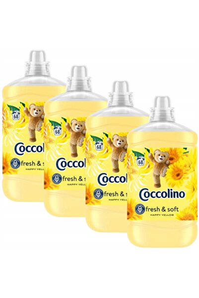 Coccolino Creations Happy Yellow Balsam de rufe 1.7L 68 spălări x4