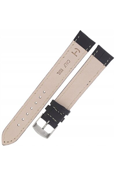NO BRAND HORIDO 0181L - NEGRU - 18mm - Curea de ceas din piele