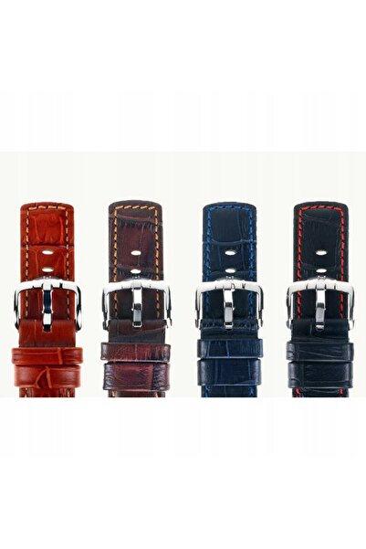 NO BRAND HIRSCH Grand Duke L - NEGRU - 22mm - Curea de ceas din piele