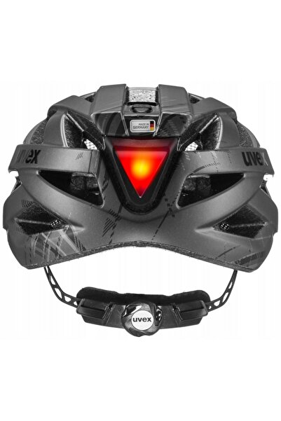 Uvex Cască de bicicletă CITY I-vo 52-57cm negru+lampă