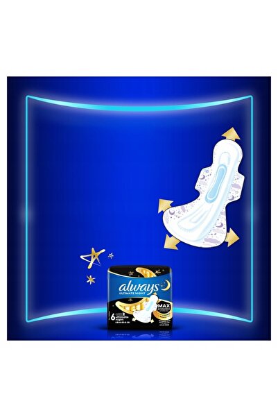 NO BRAND Always Ultra Secure Night Mărimea 4 Absorbante igienice cu aripioare...