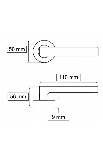 NO BRAND Mâner de ușă 110MM patinat pentru ușă