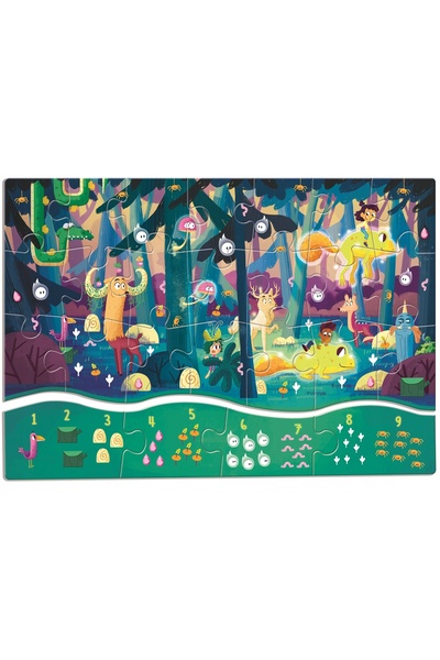 NO BRAND Puzzle 123 matematic 25 el. Învățare și joacă cu numere, numărătoare...