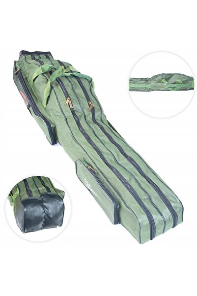 NO BRAND Huse de pescuit MIKADO 2 compartimente camuflaj 130cm