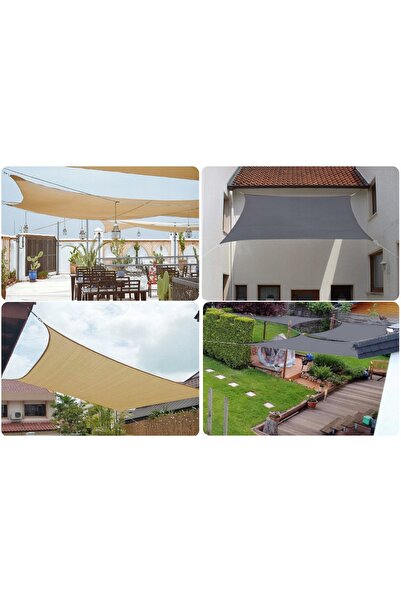 NO BRAND Prelată de grădină rezistentă la soare 300 x 400 cm SEKEY Gri Dreptu...