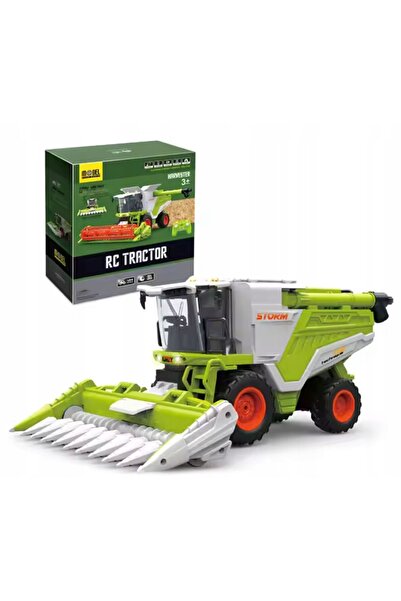 NO BRAND Jucărie combină agricolă RC cu telecomandă, cu fum, lumină și sunet,...