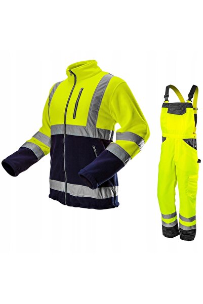 NEO Tools HANORAC DIN FLANELĂ DE SIGURANȚĂ, GALBEN, MĂRIME L 81-740 NEO