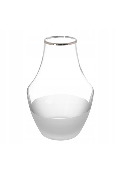 NO BRAND Vază de sticlă GLAMOUR de 20,5 cm pentru flori
