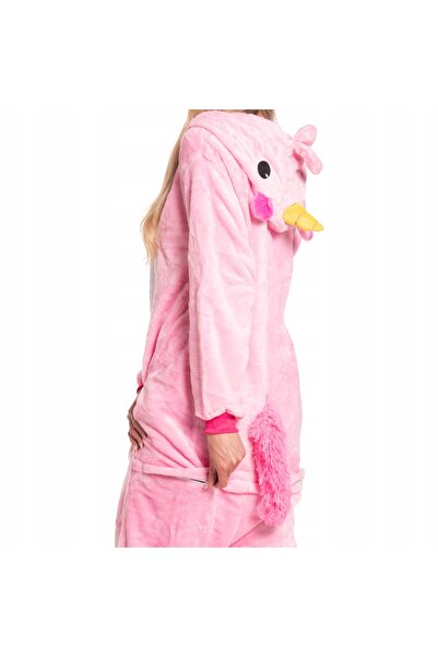 NO BRAND Pijama de damă Kigurumi, costum întreg, Pegas, roz, 175-185 cm, XL