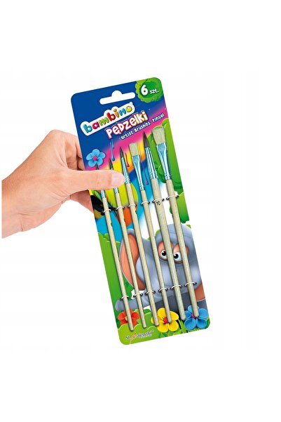 Bambino pensule de pictură 12 x 6 bucăți